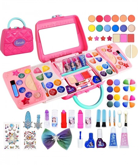 Kids Makeup Kit for Girls Toys for Girls Toddler Frozen Makeup Set Washable Non-Toxic Real Cosmetic Princess Pretend Play Bea...