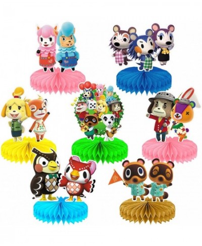 Animal Crossing Birthday Party Decorations Animal Crossing Honeycomb Centerpieces 3D Double-Sided Table Decor Animal Villager...