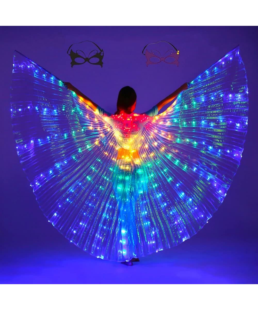 LED Belly Dance Wings Girls Colorful Butterfly light Up Wings with Sticks for Kids and Adults Halloween Christmas… $77.58 - K...