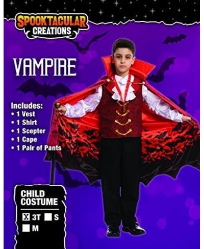 Boys Royal Halloween Vampire Costume Kids Dracula Costume for Halloween Dress Up Party Role Playing $44.28 - Kids' Costumes