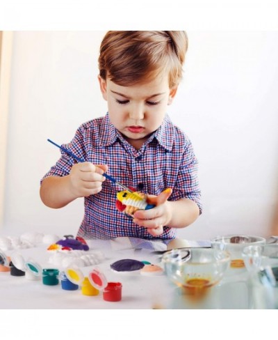 80 Pieces Kids Arts and Crafts Painting Kit Paint Your Own Figurines STEAM Projects Creative Activity DIY Toys Ceramics Plast...