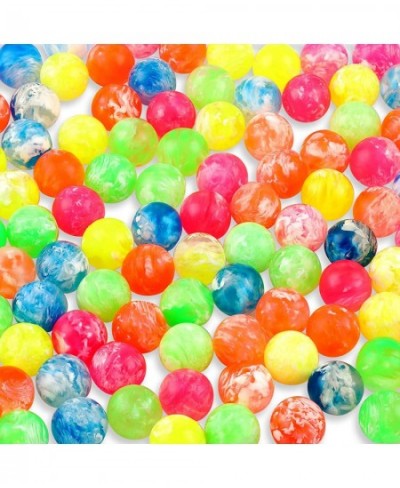 100 Pieces Small Bouncy Balls in Bulk Colorful Rubber High Bouncing Balls for Kids 0.78 Inch/ 20 mm Neon Bouncing Balls for B...