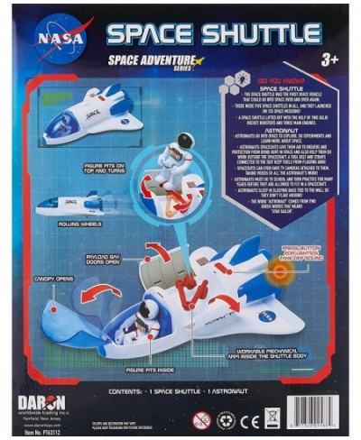 NASA Space Adventure Series: Space Shuttle with Lights & Sounds & Figure Approx 9" X 7 $42.73 - Play Figure Playsets