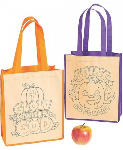 Color Your Own Medium Christian Halloween Tote Bags - Craft Kits - 12 Pieces $40.02 - Craft Kits