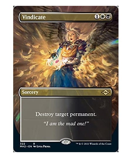 Magic: the Gathering - Vindicate (322) - Borderless - Modern Horizons 2 $12.04 - Trading Cards & Accessories