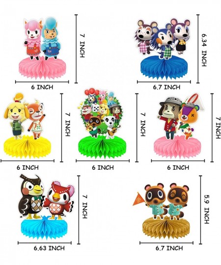 Animal Crossing Birthday Party Decorations Animal Crossing Honeycomb Centerpieces 3D Double-Sided Table Decor Animal Villager...