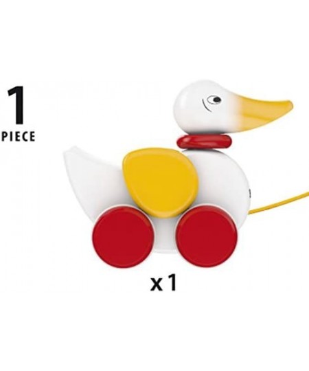 Infant & Toddler 30323 - Pull Along Duck Wood Baby Toy with Flapping Wings for Kids Ages 1 and up $33.77 - Early Development ...