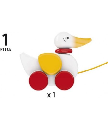 Infant & Toddler 30323 - Pull Along Duck Wood Baby Toy with Flapping Wings for Kids Ages 1 and up $33.77 - Early Development ...