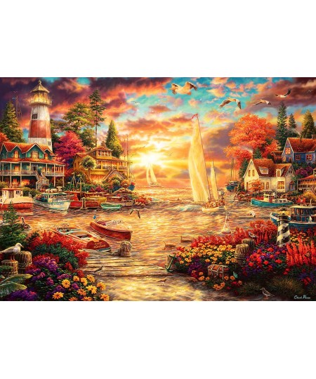 Puzzle - Into The Sunset 3000 Piece Jigsaw Puzzle 4922 Multicolor Standard $48.43 - Jigsaw Puzzles