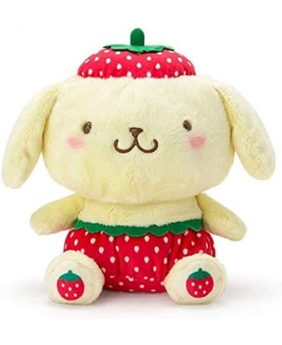 Plush Toy 25cm Strawberry Plush Toy Cute Pochacco Pompompurin Dog Stuffed Animals Soft Doll Baby Girls Kids Toys Gifts Cinnam...