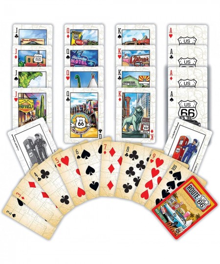 Family Games - Route 66 Playing Cards - Officially Licensed Playing Card Deck for Adults Kids and Family $17.66 - Card Games