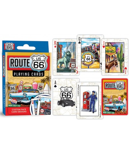 Family Games - Route 66 Playing Cards - Officially Licensed Playing Card Deck for Adults Kids and Family $17.66 - Card Games