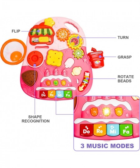 Baby Push Walker and Activity Center Sit to Stand Walker for Baby 2 in 1 Push Toys for Babies Learning to Walk Walking Toys f...