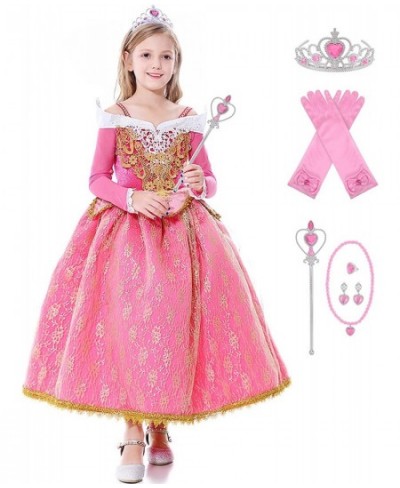 Princess Costume for Little Girls Pink Princess Dress up Cothes with Exquisite Accessories $42.25 - Kids' Costumes