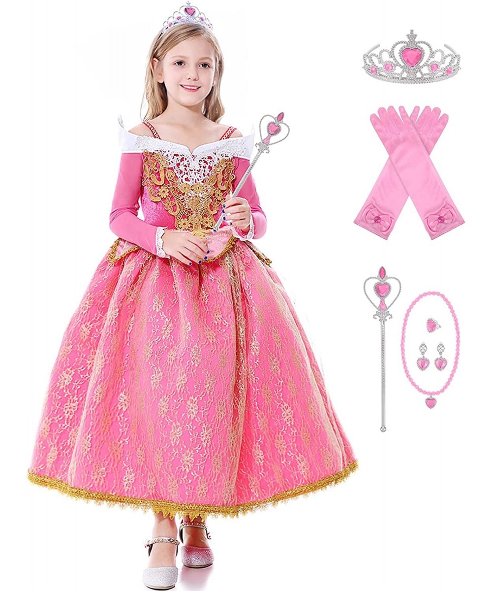 Princess Costume for Little Girls Pink Princess Dress up Cothes with Exquisite Accessories $42.25 - Kids' Costumes