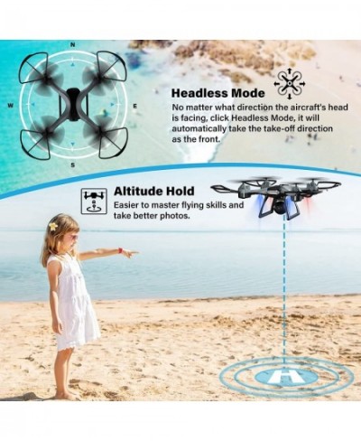 Drones for Kids 8-12 with Camera FPV Drones for Adults Beginners 26 Mins Flight Time RC Quadcopter with 1080P HD Camera Easy ...