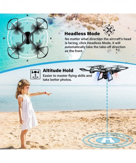 Drones for Kids 8-12 with Camera FPV Drones for Adults Beginners 26 Mins Flight Time RC Quadcopter with 1080P HD Camera Easy ...