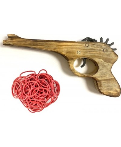 2 Wooden Rubber Band Gun Pistol 200ct Ammo Shooter Kids Cowboy Classic Gift Toy $36.70 - Toy Foam Blasters & Guns