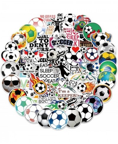 100PCS Soccer Stickers for Scrapbooking Motivational Vinyl Waterproof Stickers for Water Bottles Luggage Teaching Incentives ...