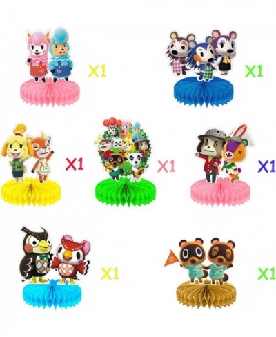 Animal Crossing Birthday Party Decorations Animal Crossing Honeycomb Centerpieces 3D Double-Sided Table Decor Animal Villager...