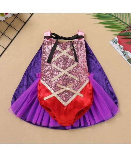 Baby Girls Witch Sister Costume Romper Tutu Dress With Cloak Outfits Infant Halloween Clothings Birthday Party Role Play $45....