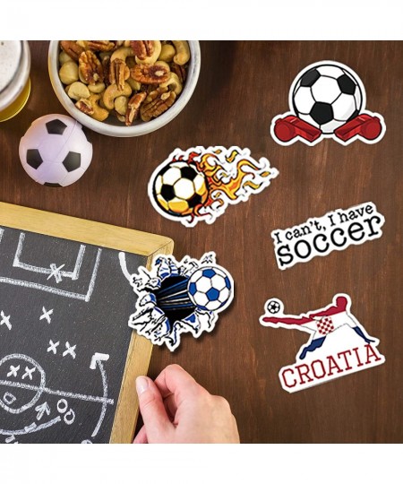 100PCS Soccer Stickers for Scrapbooking Motivational Vinyl Waterproof Stickers for Water Bottles Luggage Teaching Incentives ...