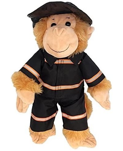 Black Firefighter w/Hat Teddy Bear Clothes Fits Most 14" - 18" Build-A-Bear and Make Your Own Stuffed Animals $31.24 - Stuffe...