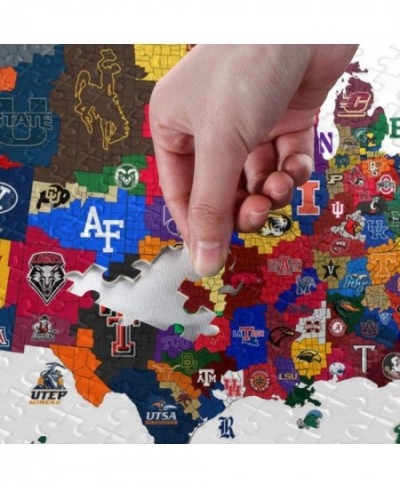 College Football Empires Map 1000 Pcs Jigsaw Puzzle for Adults - Novelty Artwork Puzzle Intellectual game Fun Puzzle - Large ...