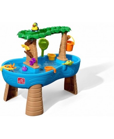 Tropical Rainforest Water Table | Colorful Kids Water Play Table with 13-Pc Accessory Set Blue & Green $114.94 - Sandboxes & ...