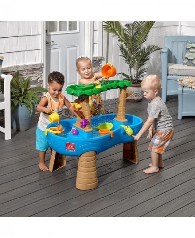 Tropical Rainforest Water Table | Colorful Kids Water Play Table with 13-Pc Accessory Set Blue & Green $114.94 - Sandboxes & ...