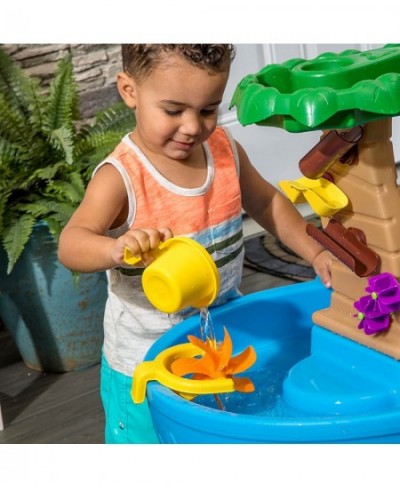 Tropical Rainforest Water Table | Colorful Kids Water Play Table with 13-Pc Accessory Set Blue & Green $114.94 - Sandboxes & ...