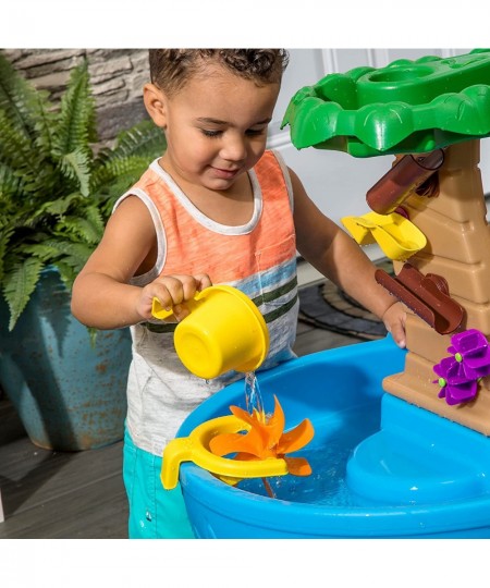 Tropical Rainforest Water Table | Colorful Kids Water Play Table with 13-Pc Accessory Set Blue & Green $114.94 - Sandboxes & ...