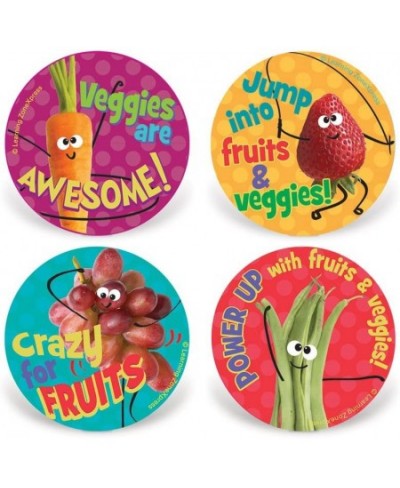 200 Fruit and Veggie Stickers | Kids MyPlate Fruit & Veggie Stickers | 2" Diameter 4 Designs 200 Stickers per roll $18.67 - K...