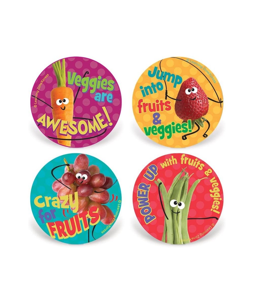 200 Fruit and Veggie Stickers | Kids MyPlate Fruit & Veggie Stickers | 2" Diameter 4 Designs 200 Stickers per roll $18.67 - K...