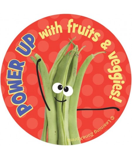 200 Fruit and Veggie Stickers | Kids MyPlate Fruit & Veggie Stickers | 2" Diameter 4 Designs 200 Stickers per roll $18.67 - K...