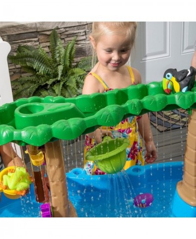 Tropical Rainforest Water Table | Colorful Kids Water Play Table with 13-Pc Accessory Set Blue & Green $114.94 - Sandboxes & ...