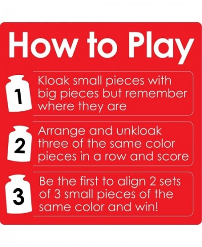 Kloak - Strategy Board Game for Kids and Adults - For Ages 8+ - Kloak and Unkloak to Get Three In A Row $42.62 - Board Games