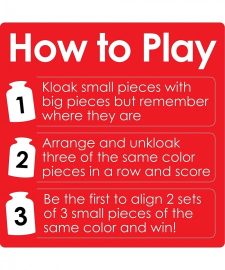 Kloak - Strategy Board Game for Kids and Adults - For Ages 8+ - Kloak and Unkloak to Get Three In A Row $42.62 - Board Games