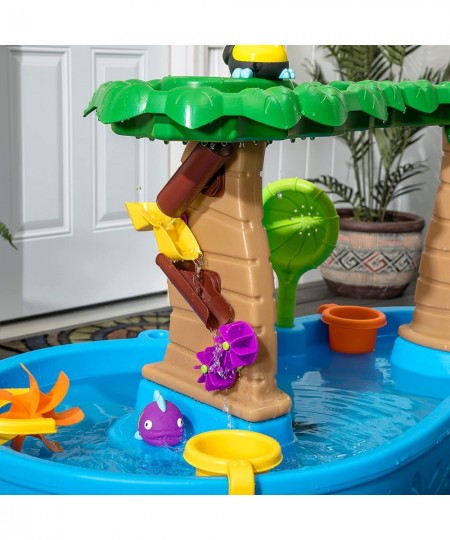 Tropical Rainforest Water Table | Colorful Kids Water Play Table with 13-Pc Accessory Set Blue & Green $114.94 - Sandboxes & ...