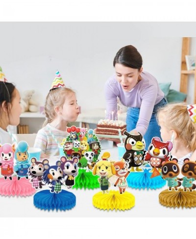 Animal Crossing Birthday Party Decorations Animal Crossing Honeycomb Centerpieces 3D Double-Sided Table Decor Animal Villager...