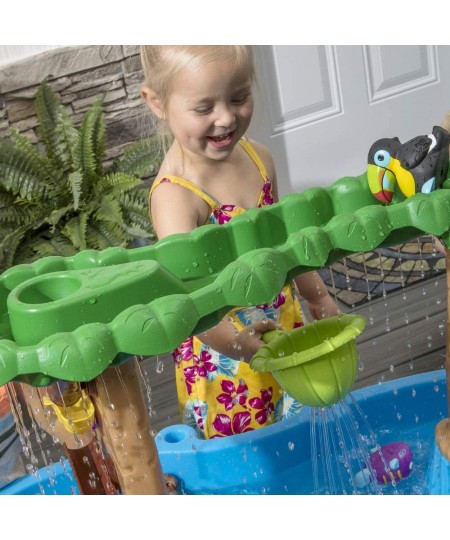 Tropical Rainforest Water Table | Colorful Kids Water Play Table with 13-Pc Accessory Set Blue & Green $114.94 - Sandboxes & ...