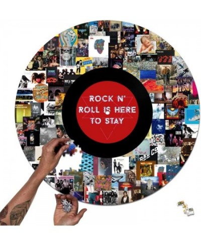 Greatest Rock Albums Jigsaw Puzzle 1000 Pieces for Adults Rock Band Logo Jigsaw Puzzle for Adults Teens and Kid Challenging G...