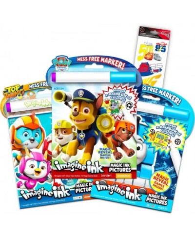 Coloring Book Set for Toddlers Kids - 3 Magic Ink Books Featuring Paw Patrol Thomas the Train Top Wing with Invisible Ink Pen...