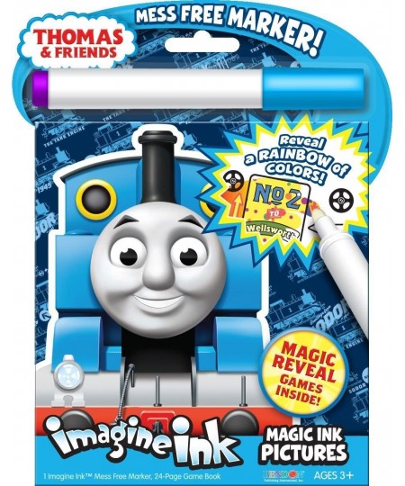 Coloring Book Set for Toddlers Kids - 3 Magic Ink Books Featuring Paw Patrol Thomas the Train Top Wing with Invisible Ink Pen...