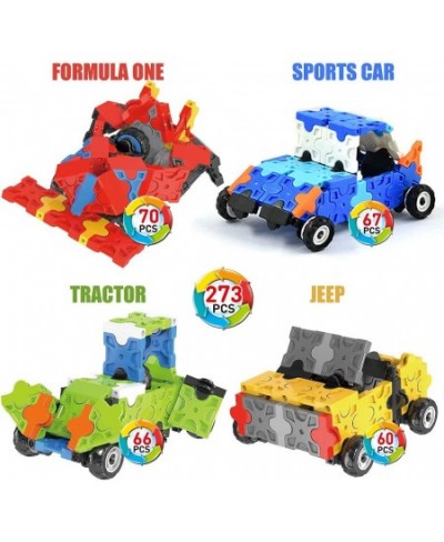 Flatblocks Cars Formula 1 Sports Car Tractor Convertable and More. 3-D Puzzle Toy Building Figures Level 1 - Collect Them All...