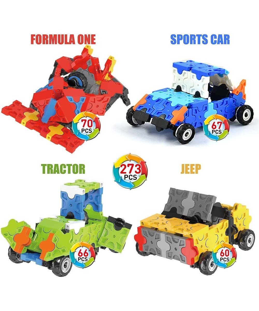 Flatblocks Cars Formula 1 Sports Car Tractor Convertable and More. 3-D Puzzle Toy Building Figures Level 1 - Collect Them All...