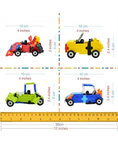 Flatblocks Cars Formula 1 Sports Car Tractor Convertable and More. 3-D Puzzle Toy Building Figures Level 1 - Collect Them All...