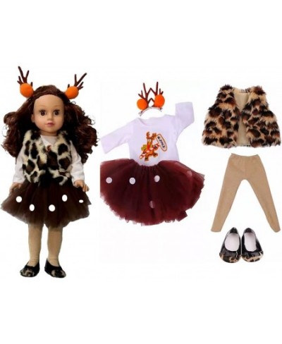 18-inch American Doll Girl Clothes 6-Piece Doll Christmas Costume Shoe Accessory fits 18-inch Girl Doll $32.24 - Doll Accesso...