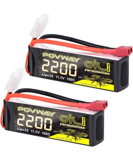 RC Battery Lipo 2200mAh 11.1V 3S 100C Soft case Lipo Battery with Deans T Connectorfor RC Evader BX Car RC Truggy RC Truck RC...