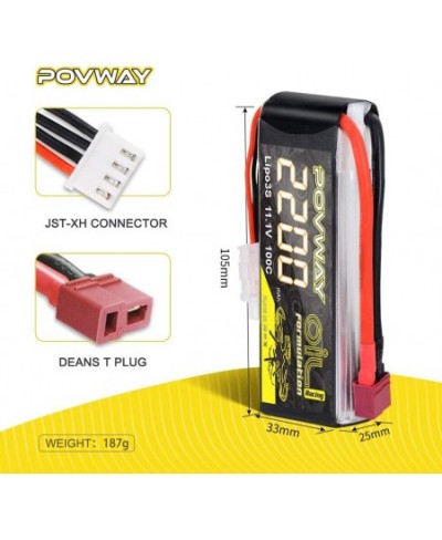 RC Battery Lipo 2200mAh 11.1V 3S 100C Soft case Lipo Battery with Deans T Connectorfor RC Evader BX Car RC Truggy RC Truck RC...